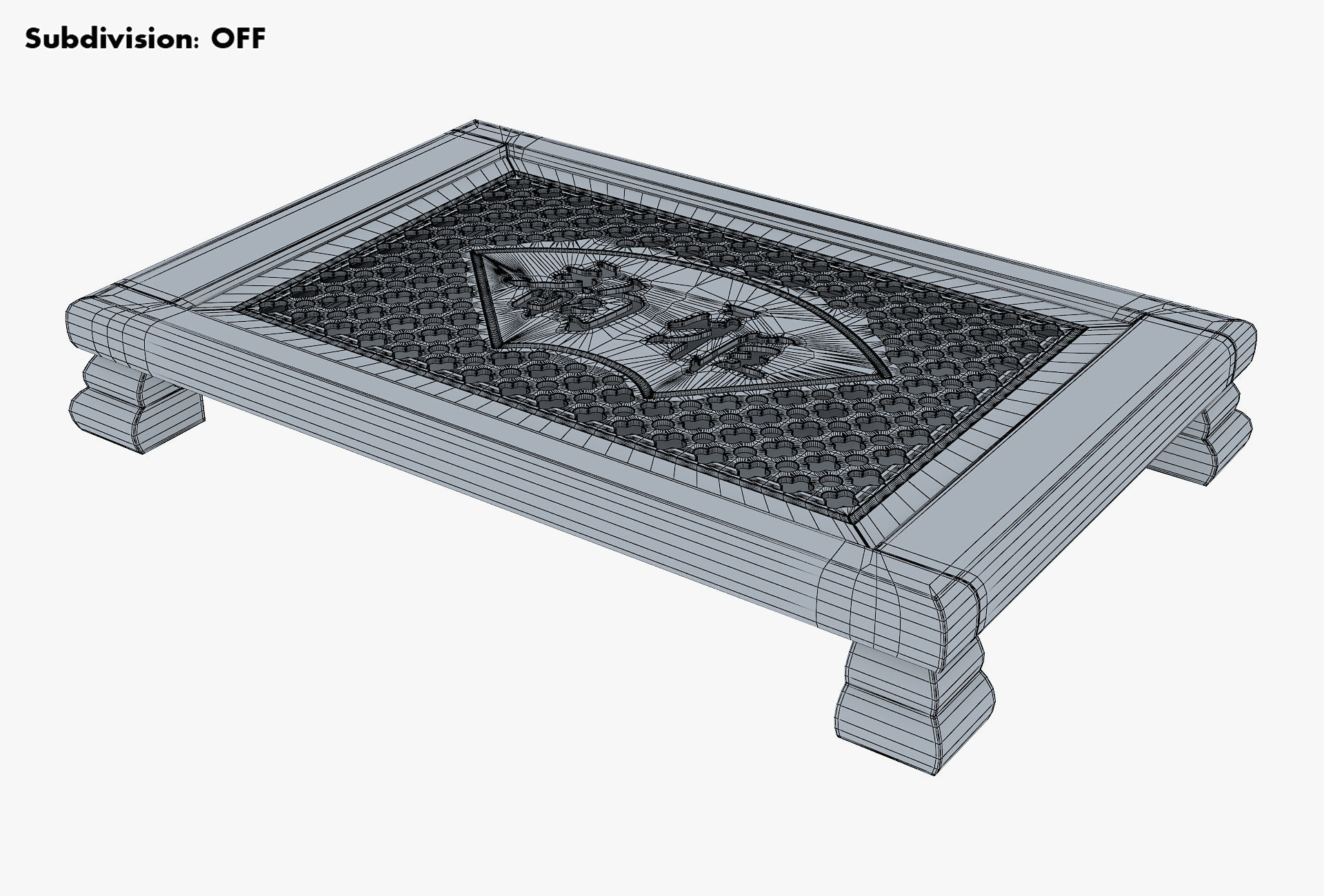 Chinese Tea Table Chaban M 1 3D model_9