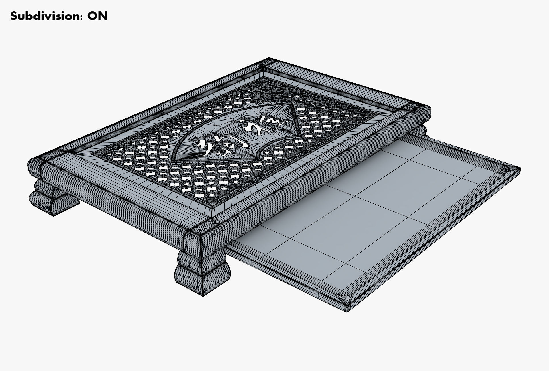 Chinese Tea Table Chaban M 1 3D model_16