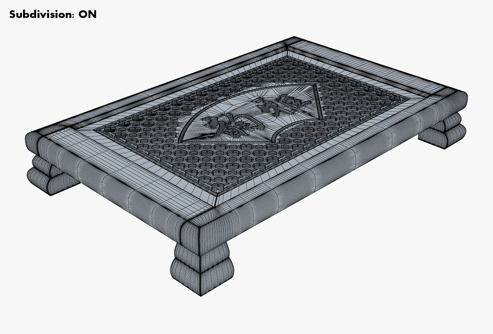 Chinese Tea Table Chaban M 1 3D model_12