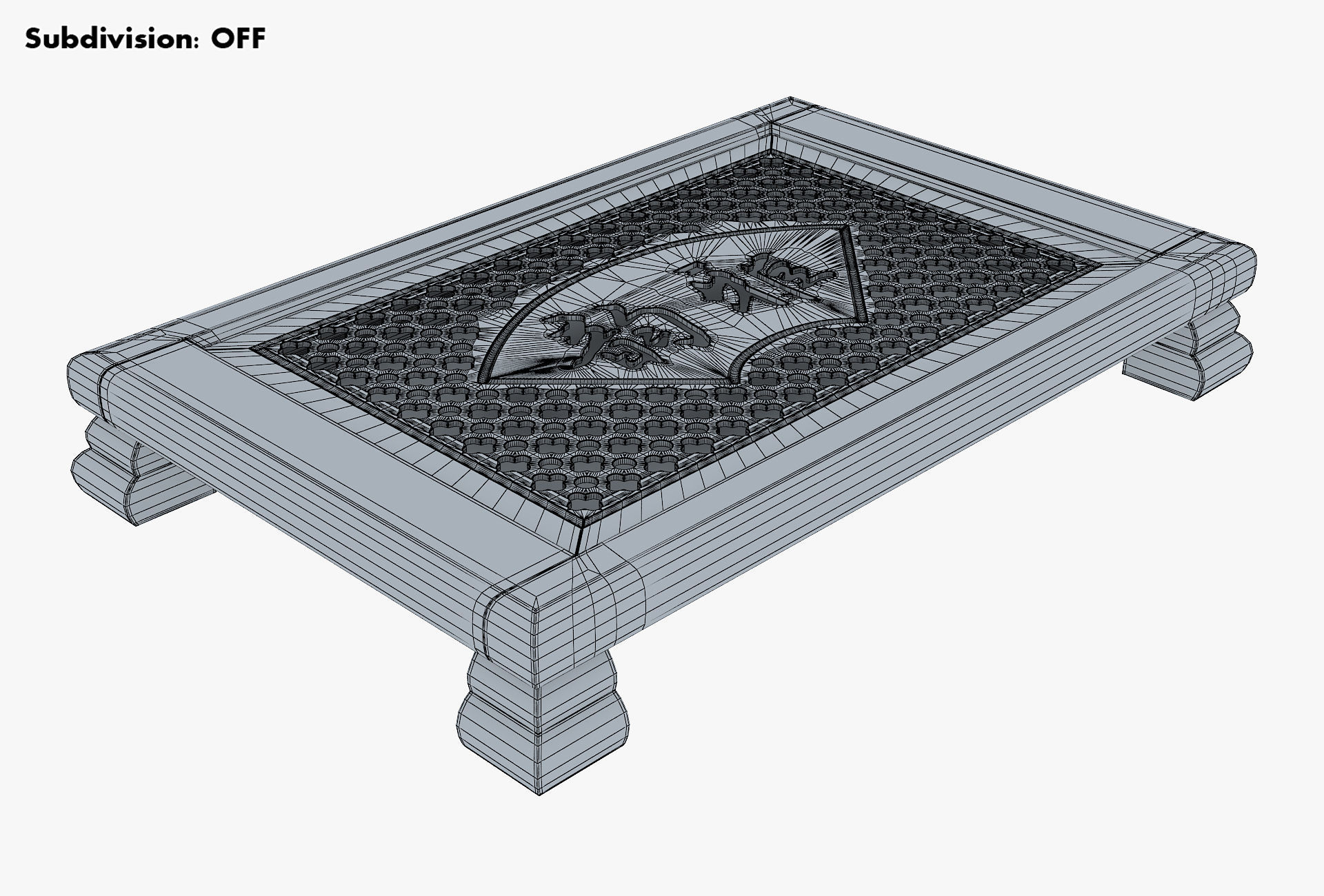 Chinese Tea Table Chaban M 1 3D model_13