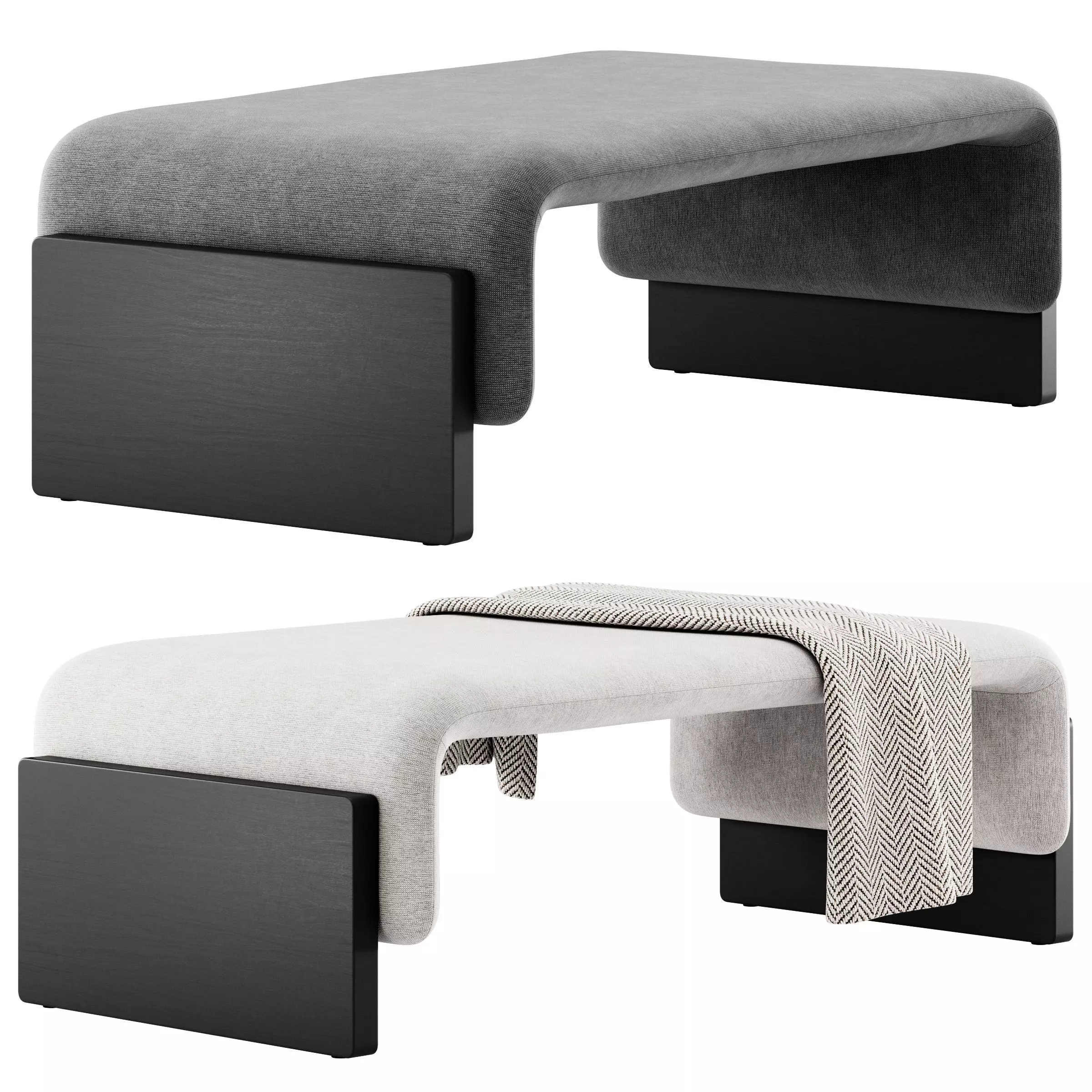 Diwan Bench By Sancal 3D model