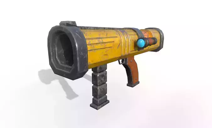 Stylized Rocket Launcher Low-poly 3D model