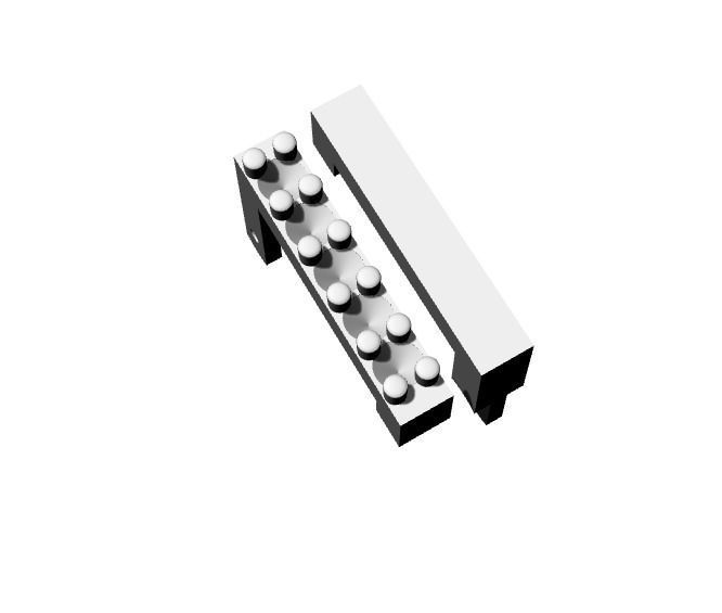 Candonga cuadrada 3D print model_2