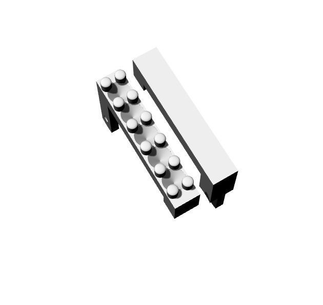 Candonga cuadrada 3D print model_1