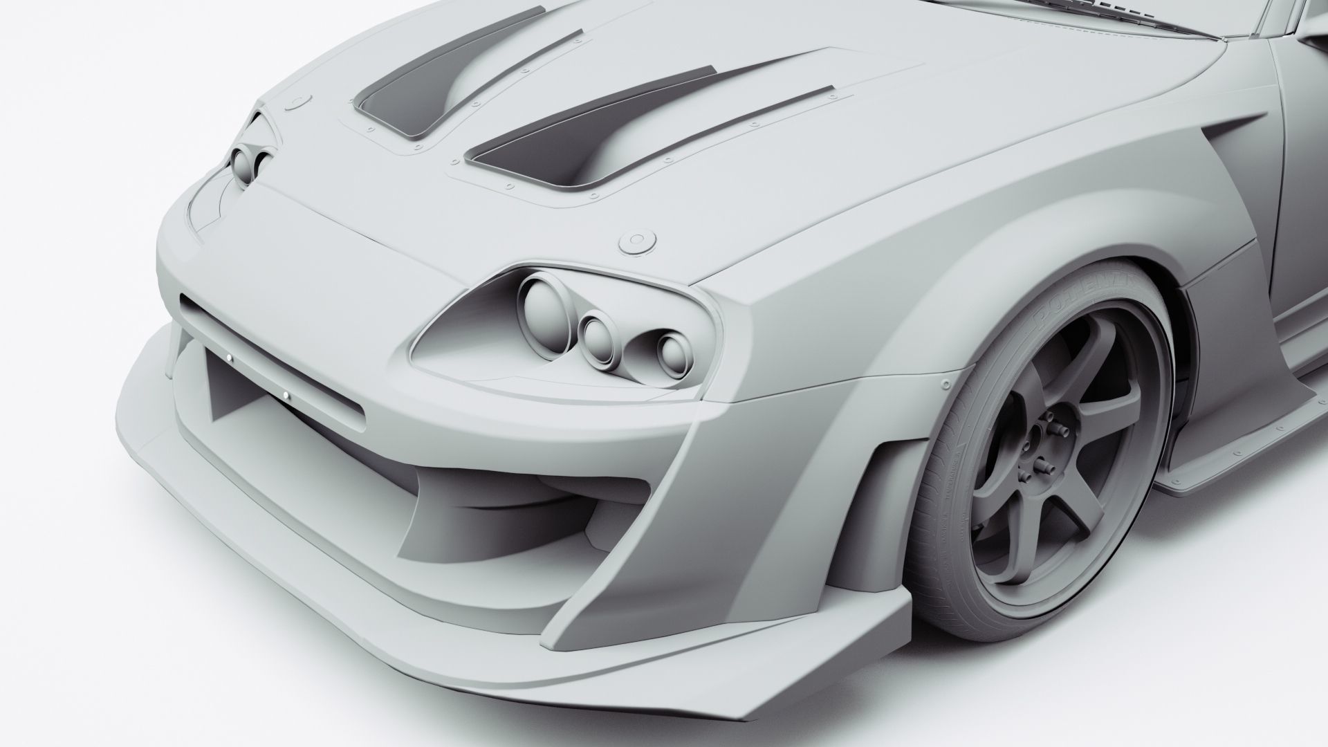 TOYOTA SUPRA 3D model_11