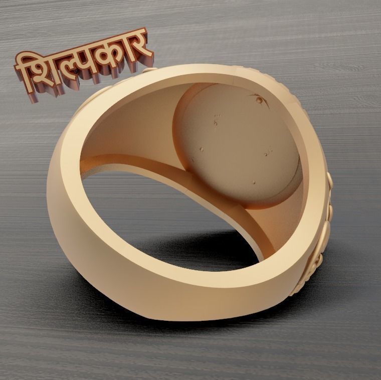 LAXMI JI RING DESIGN - HIGH QUALITY 3D print model_2