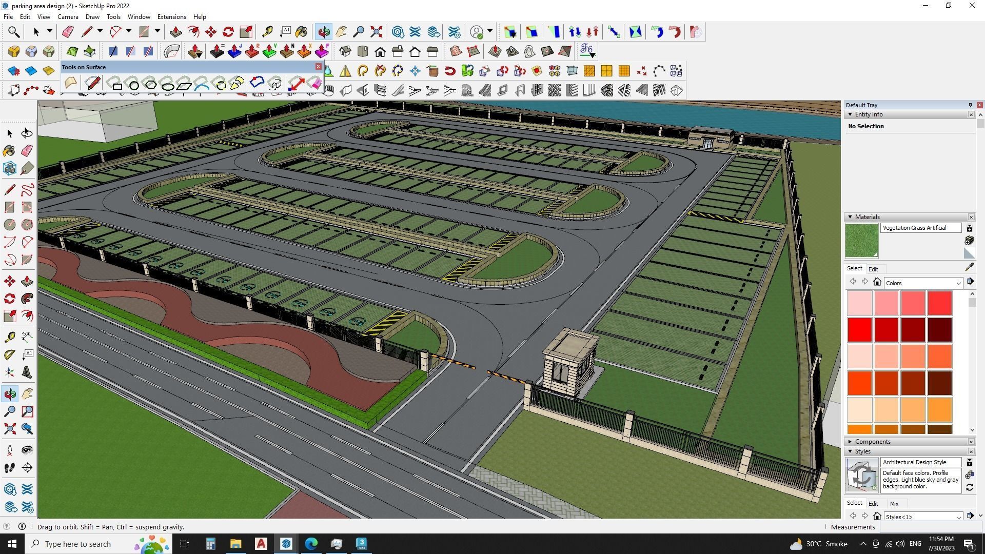 Modern Parking Lot - High-Quality 3D Model 3D model_1