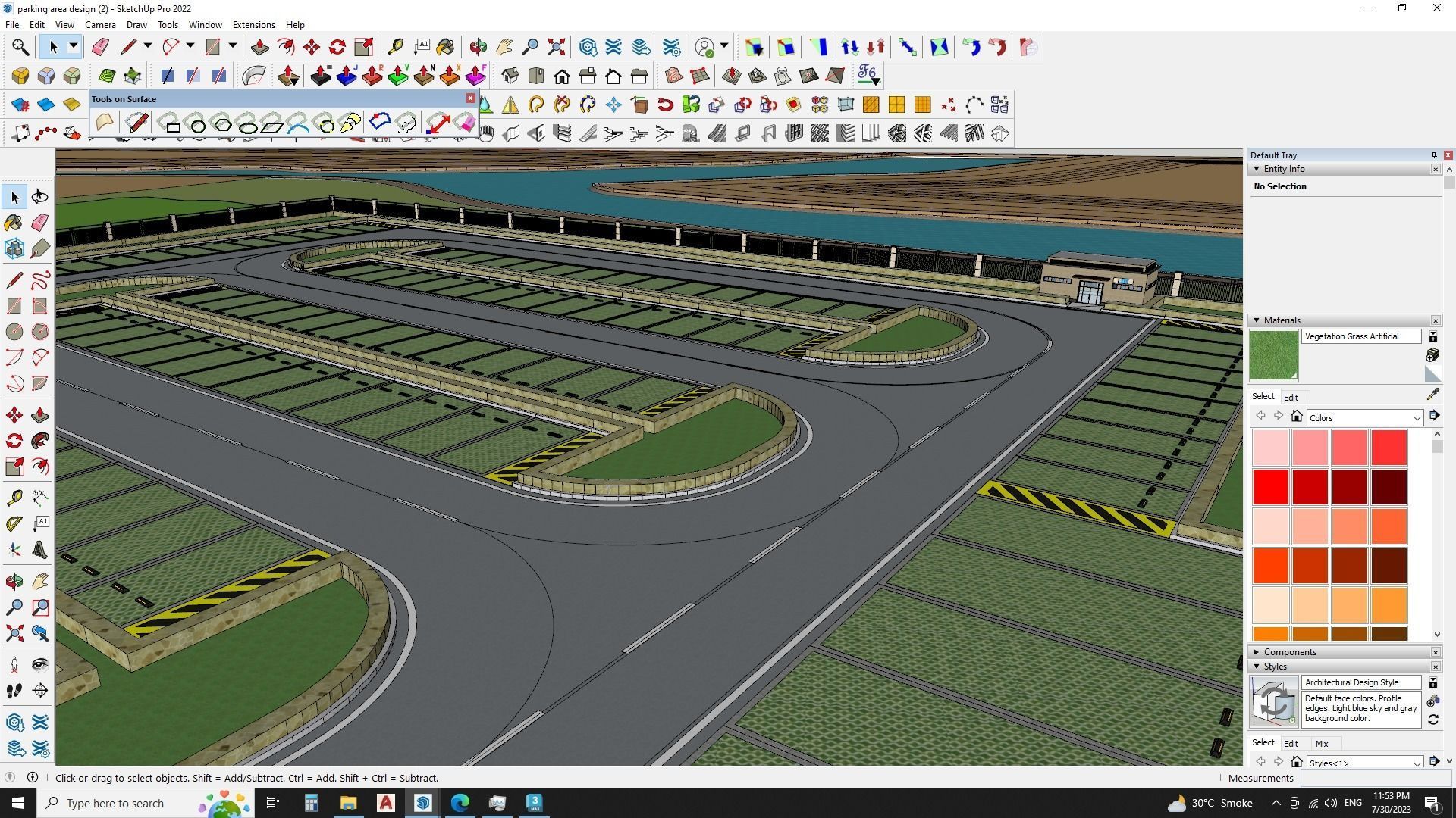 Modern Parking Lot - High-Quality 3D Model 3D model_6