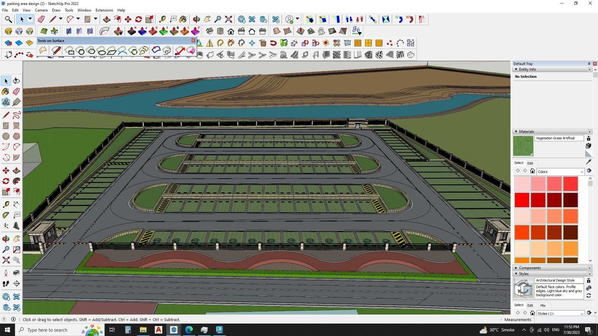 Modern Parking Lot - High-Quality 3D Model 3D model_4