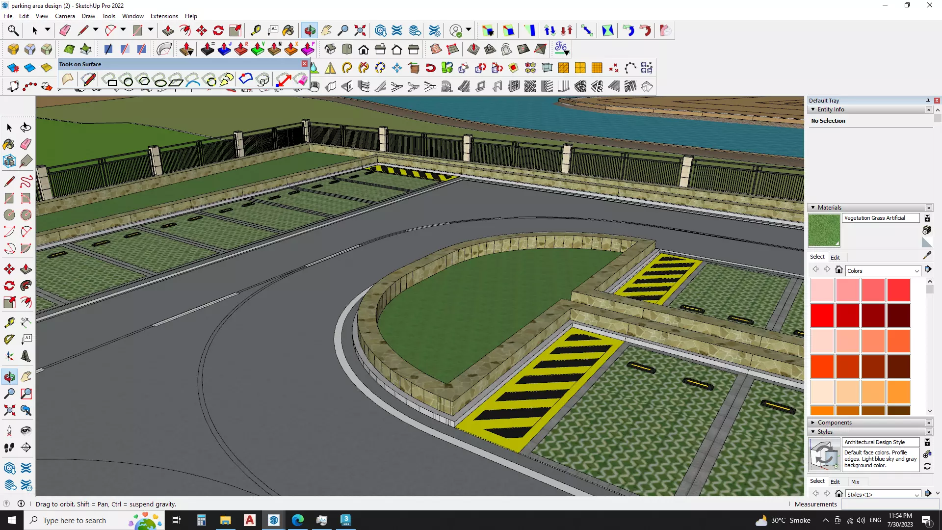 Modern Parking Lot - High-Quality 3D Model 3D model_0