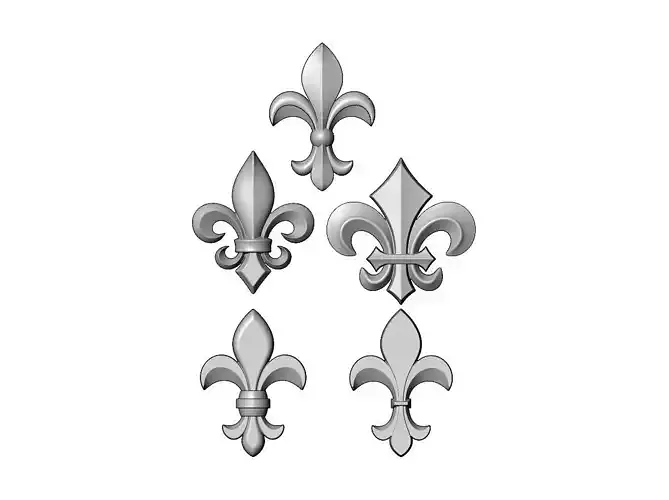 Royal Lily onlay relief miniset