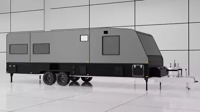 CARAVANS 226 RV Detailed 3D Model Quality Exterior  Interior 