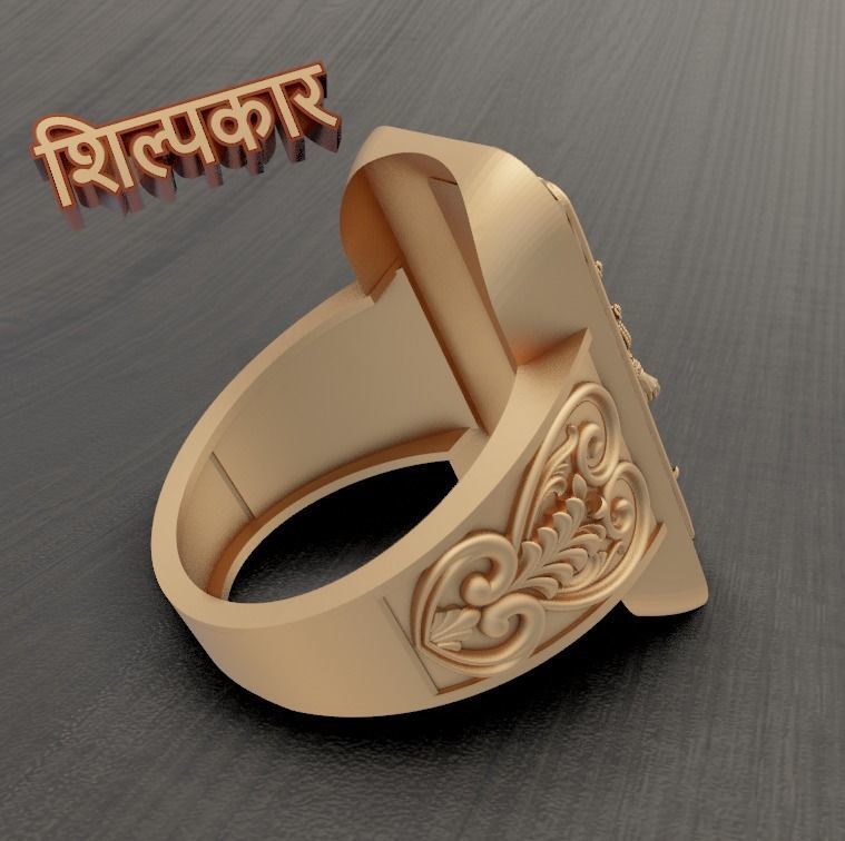 SHRI RAM JI RING HIGH QUALITY 3D print model_3