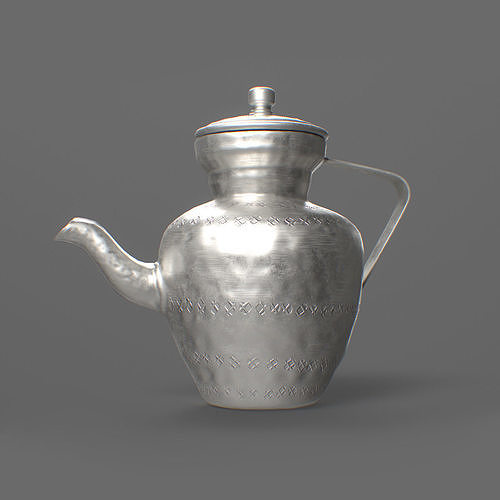 Household kettle Low-poly 3D model
