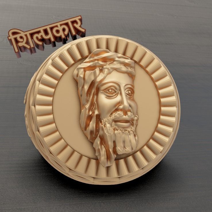JESUS RING DESIGN - HIGH QUALITY 3D print model_1
