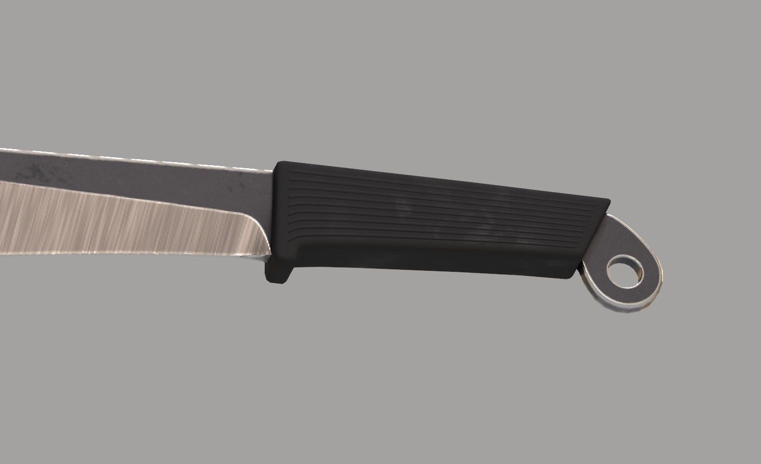 Machete knife  Free low-poly 3D model_3