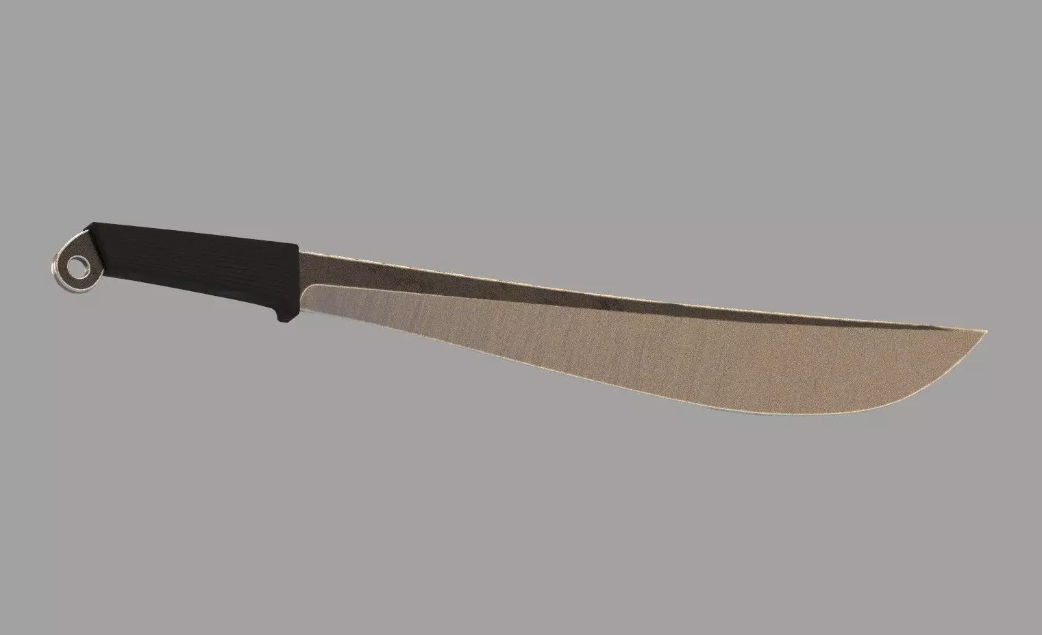 Machete knife  Free low-poly 3D model_0
