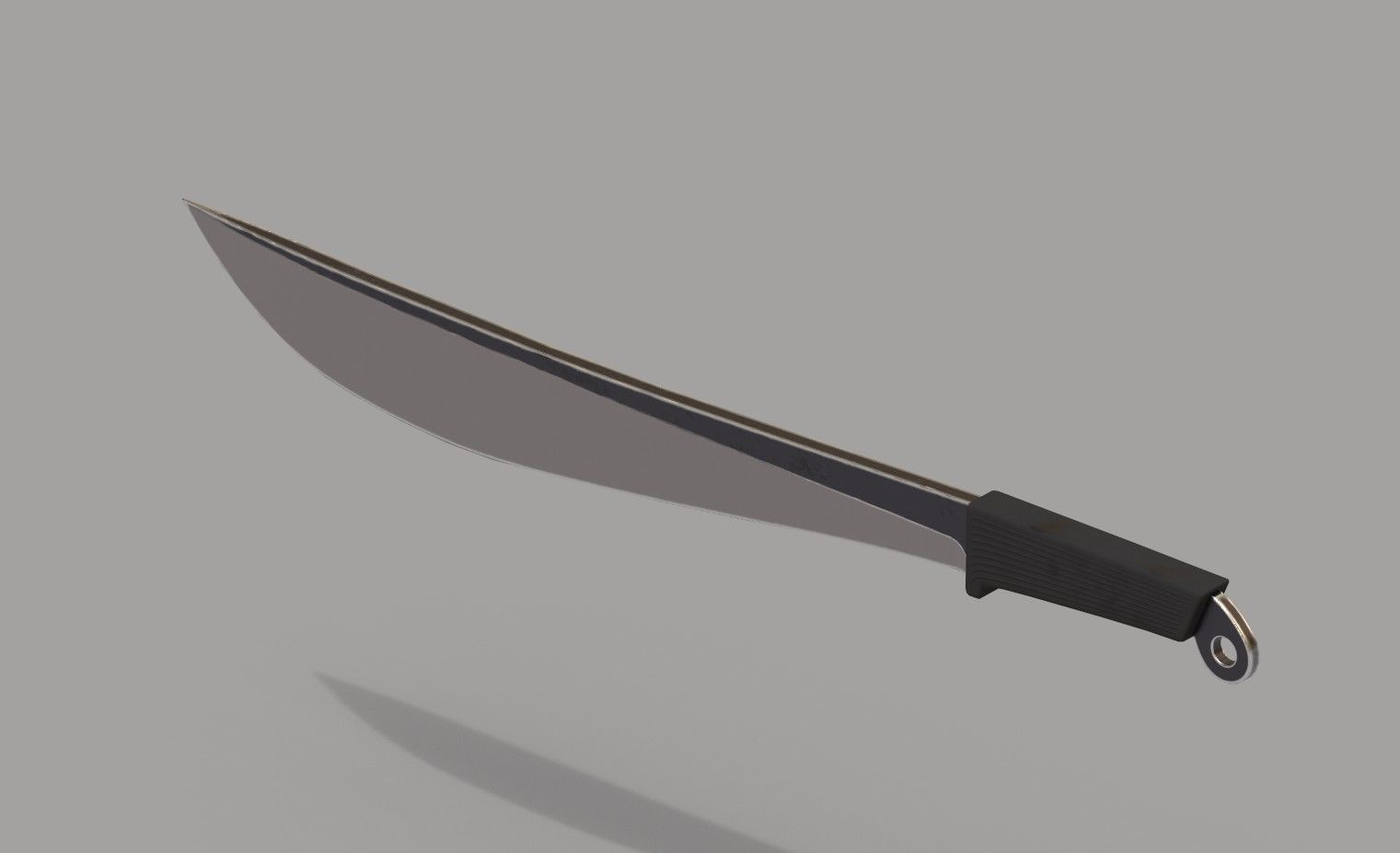 Machete knife  Free low-poly 3D model_4