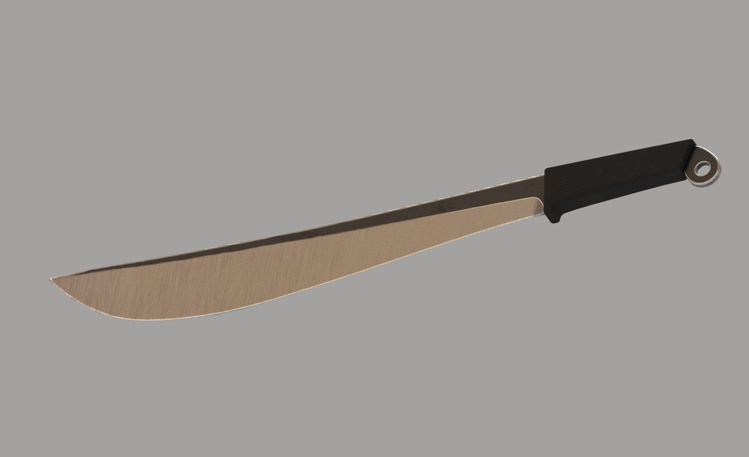 Machete knife  Free low-poly 3D model_1