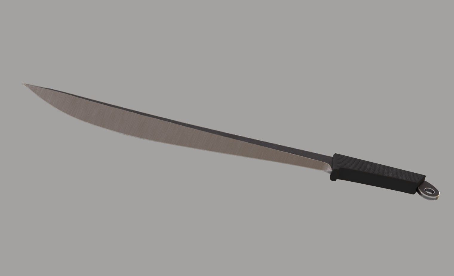 Machete knife  Free low-poly 3D model_5