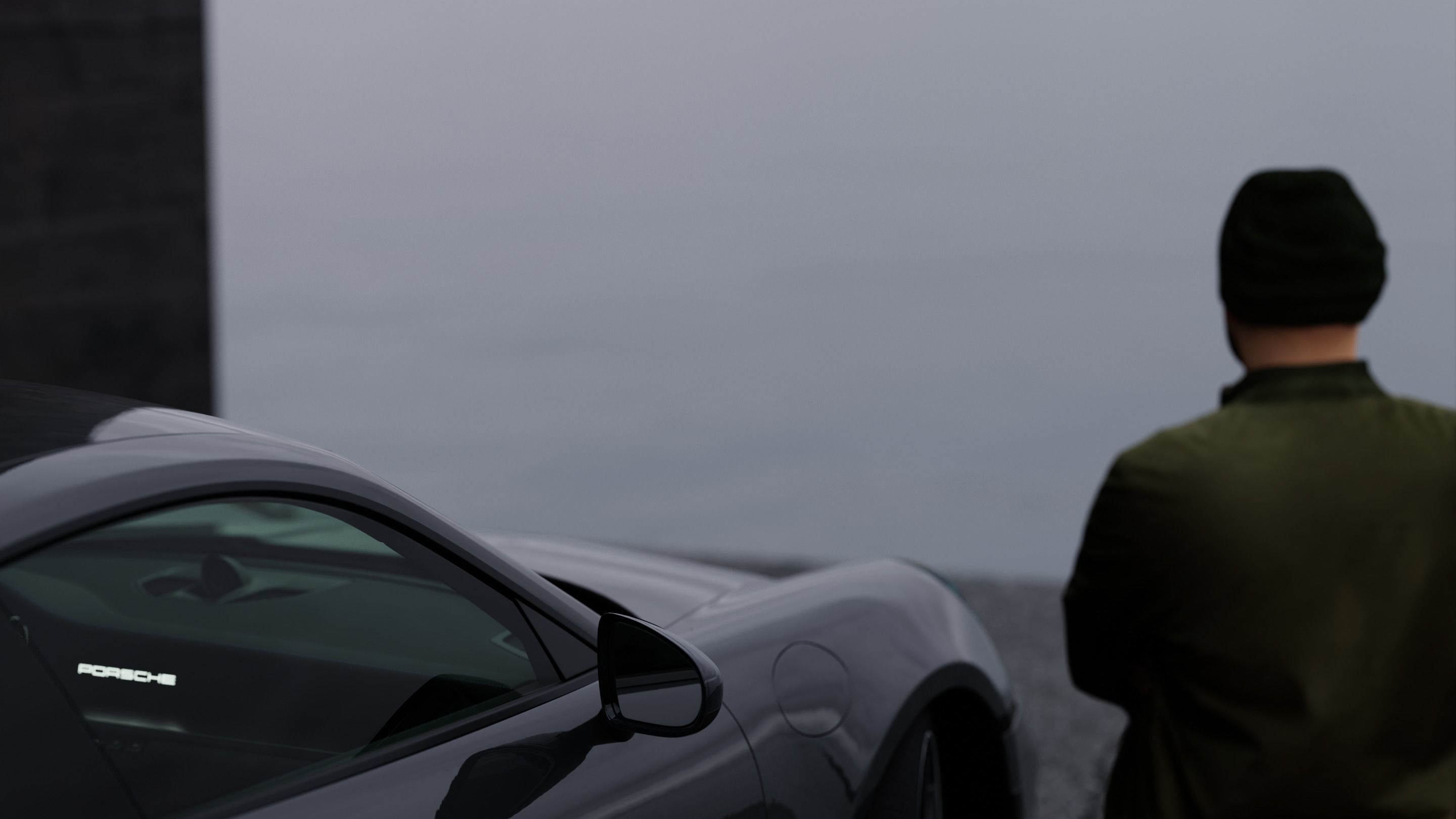 Car Seaside Scene 3D Blender File Textured FBX File 3D model_11