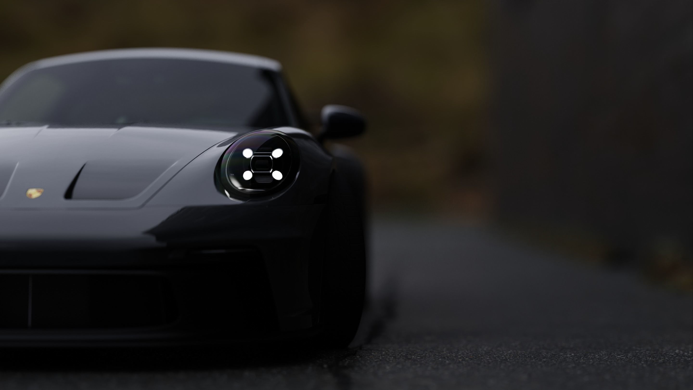 Car Seaside Scene 3D Blender File Textured FBX File 3D model_10