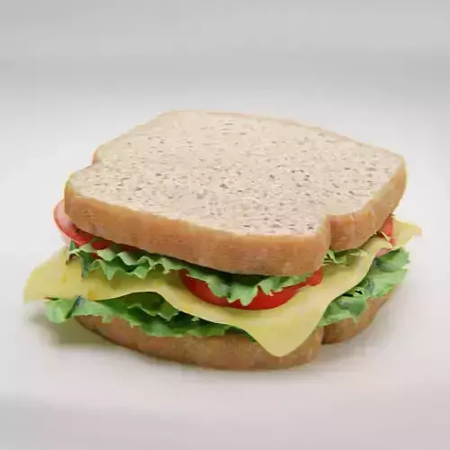 Sandwich Low-poly 3D model