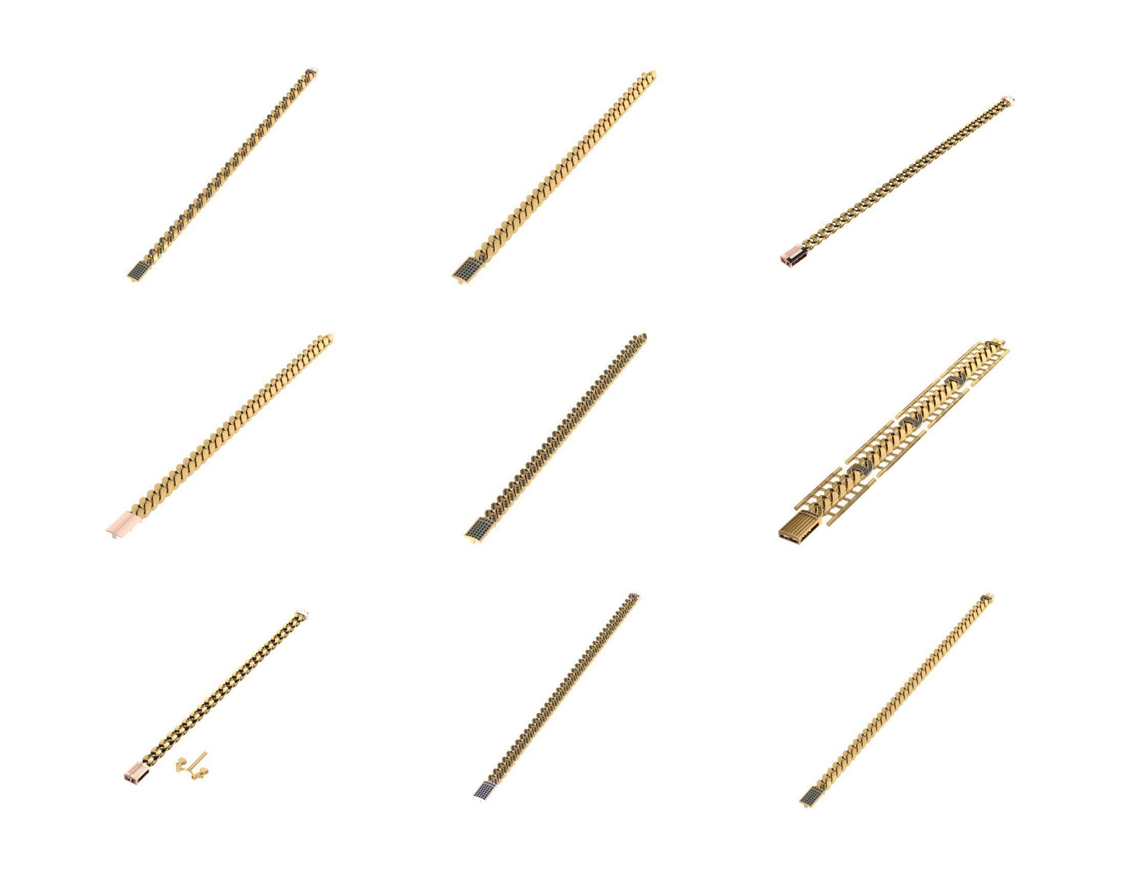 CUBAN LINK CHAIN - 800 PIECES READY FOR PRINT 3D print model_15