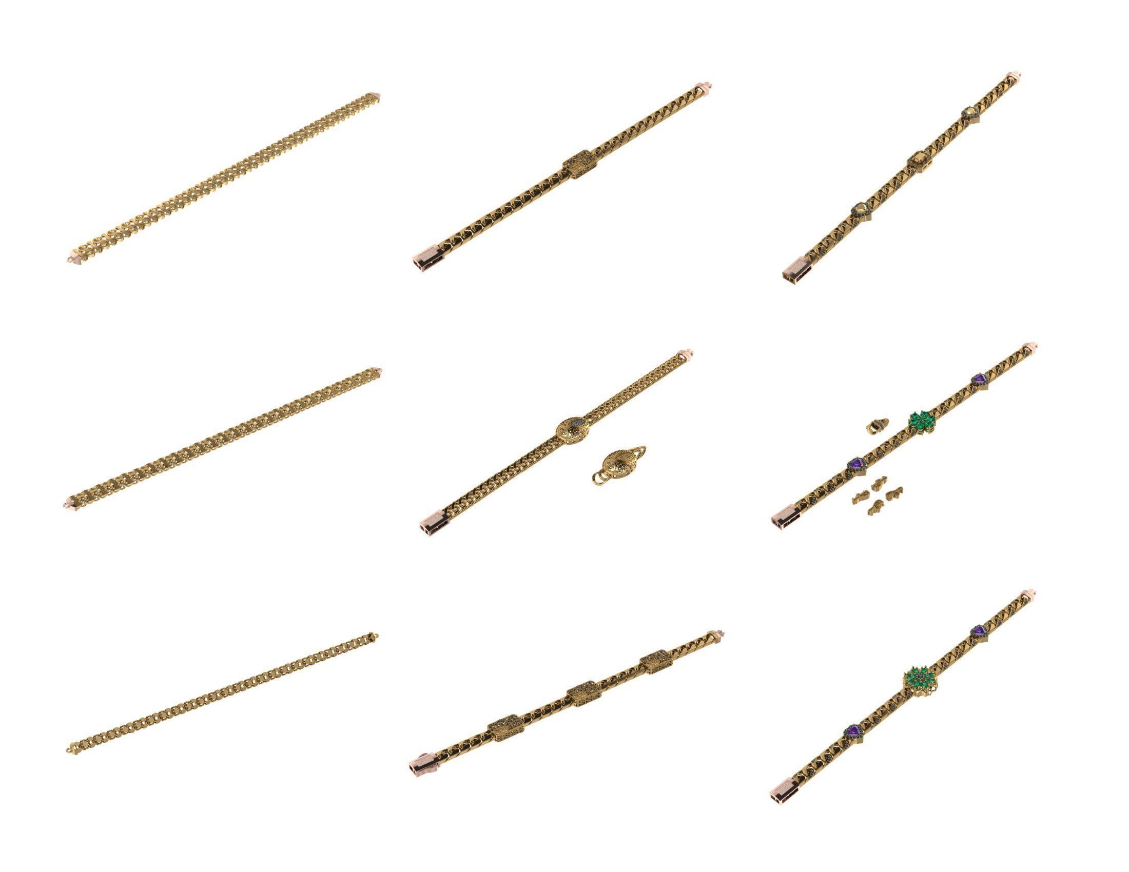 CUBAN LINK CHAIN - 800 PIECES READY FOR PRINT 3D print model_5