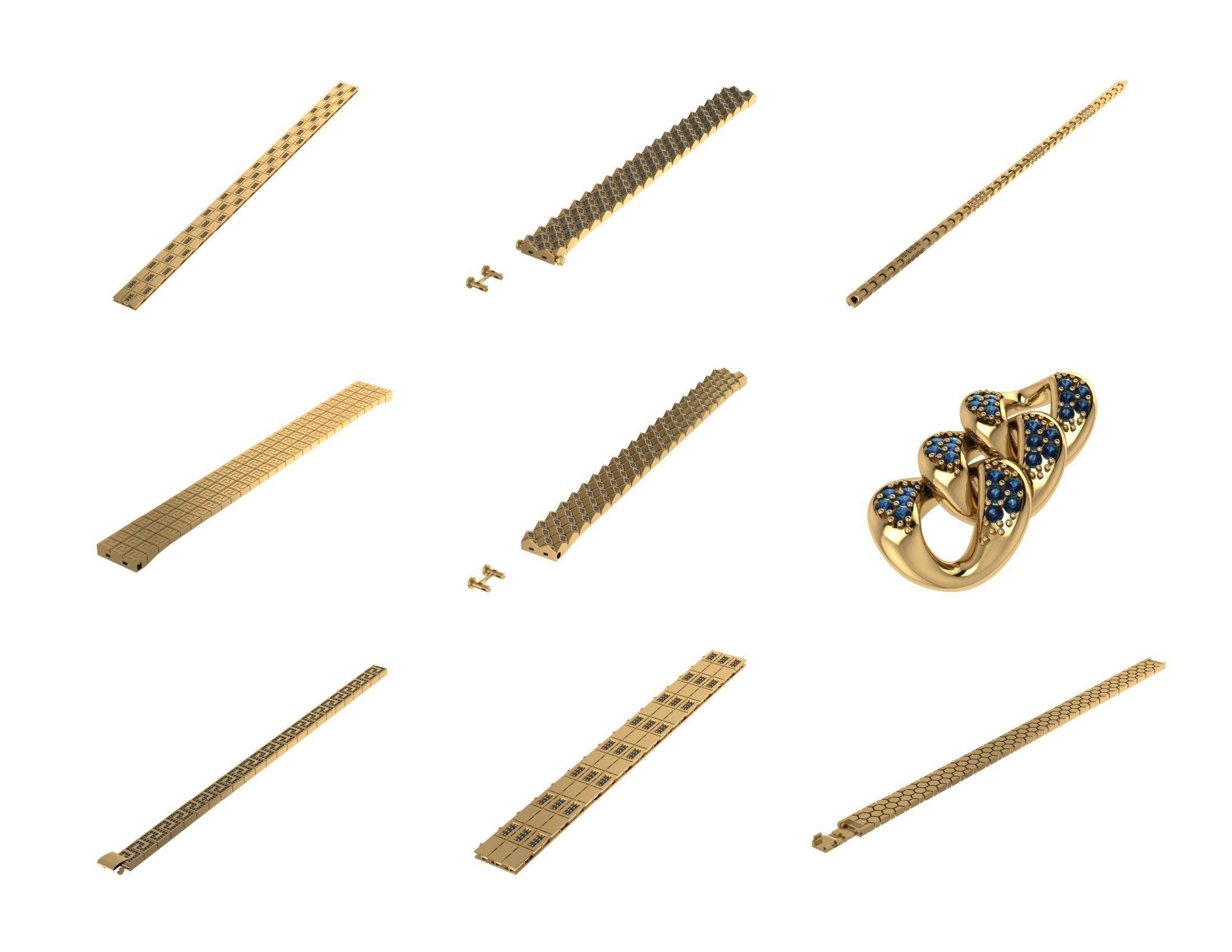 CUBAN LINK CHAIN - 800 PIECES READY FOR PRINT 3D print model_9