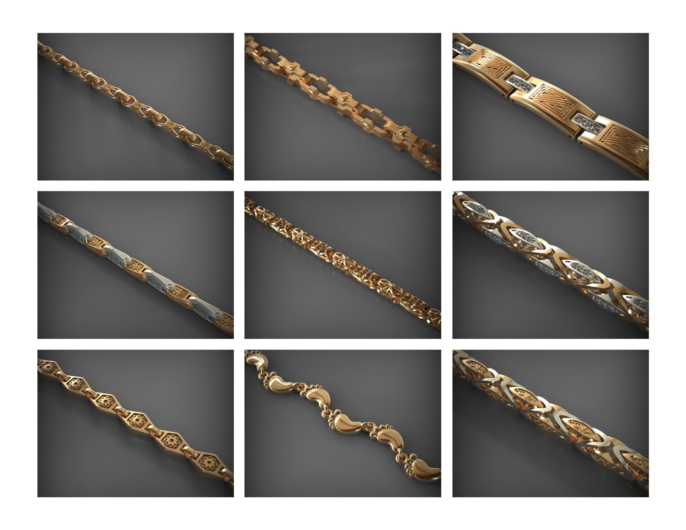 CUBAN LINK CHAIN - 800 PIECES READY FOR PRINT 3D print model_63