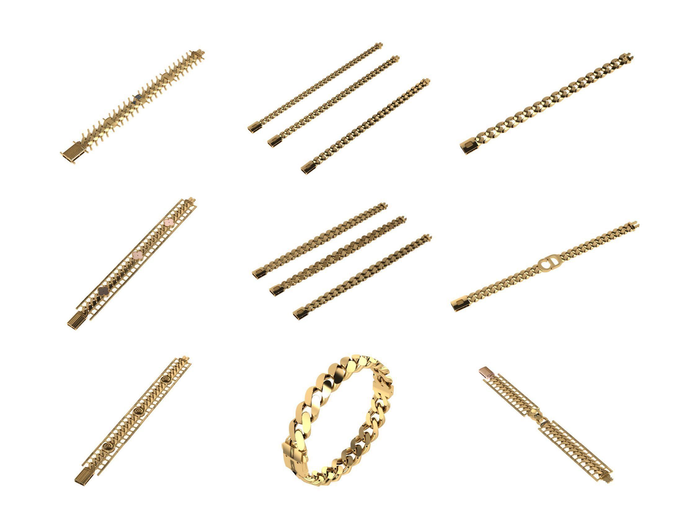 CUBAN LINK CHAIN - 800 PIECES READY FOR PRINT 3D print model_16