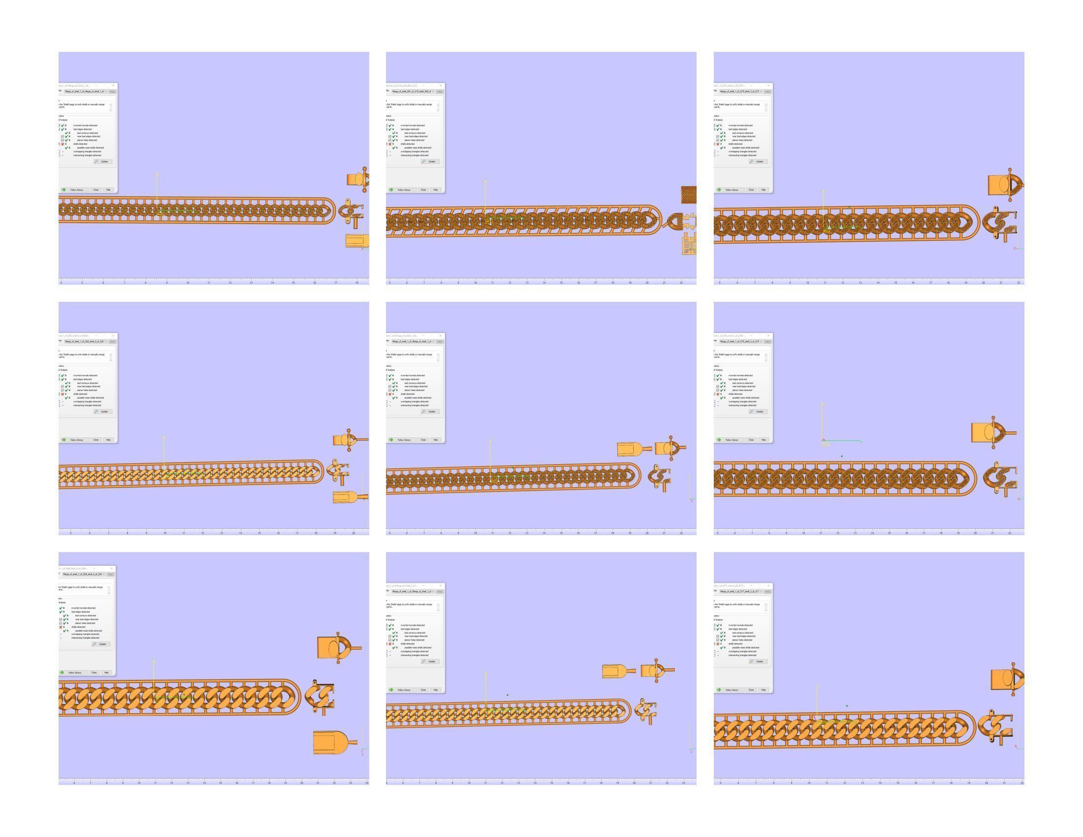 CUBAN LINK CHAIN - 800 PIECES READY FOR PRINT 3D print model_23