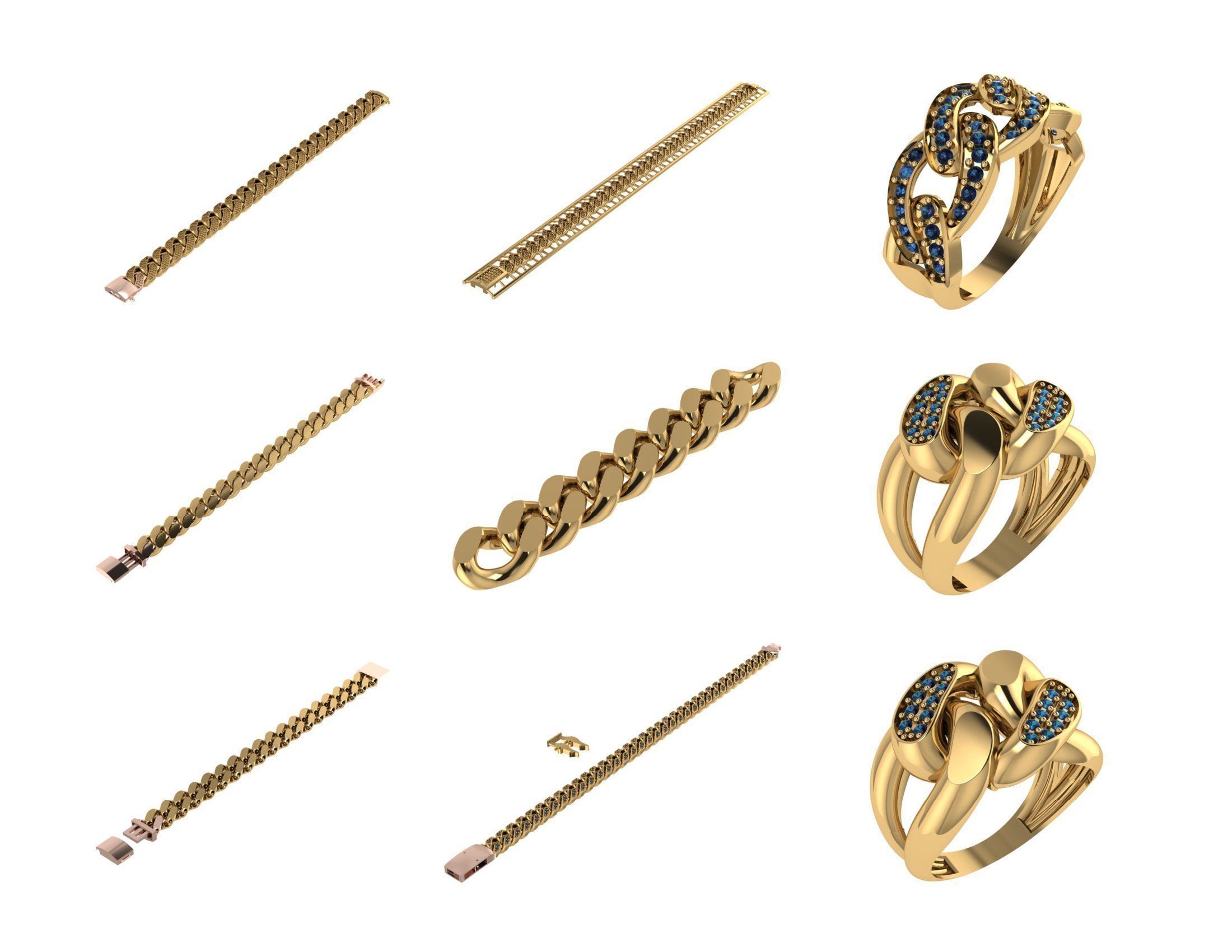 CUBAN LINK CHAIN - 800 PIECES READY FOR PRINT 3D print model_84