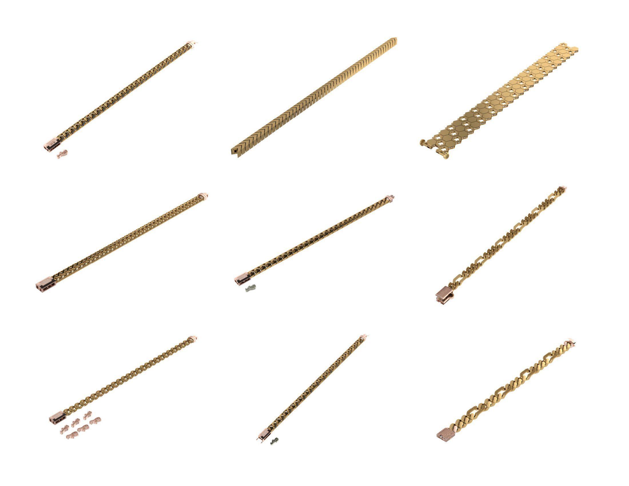 CUBAN LINK CHAIN - 800 PIECES READY FOR PRINT 3D print model_7