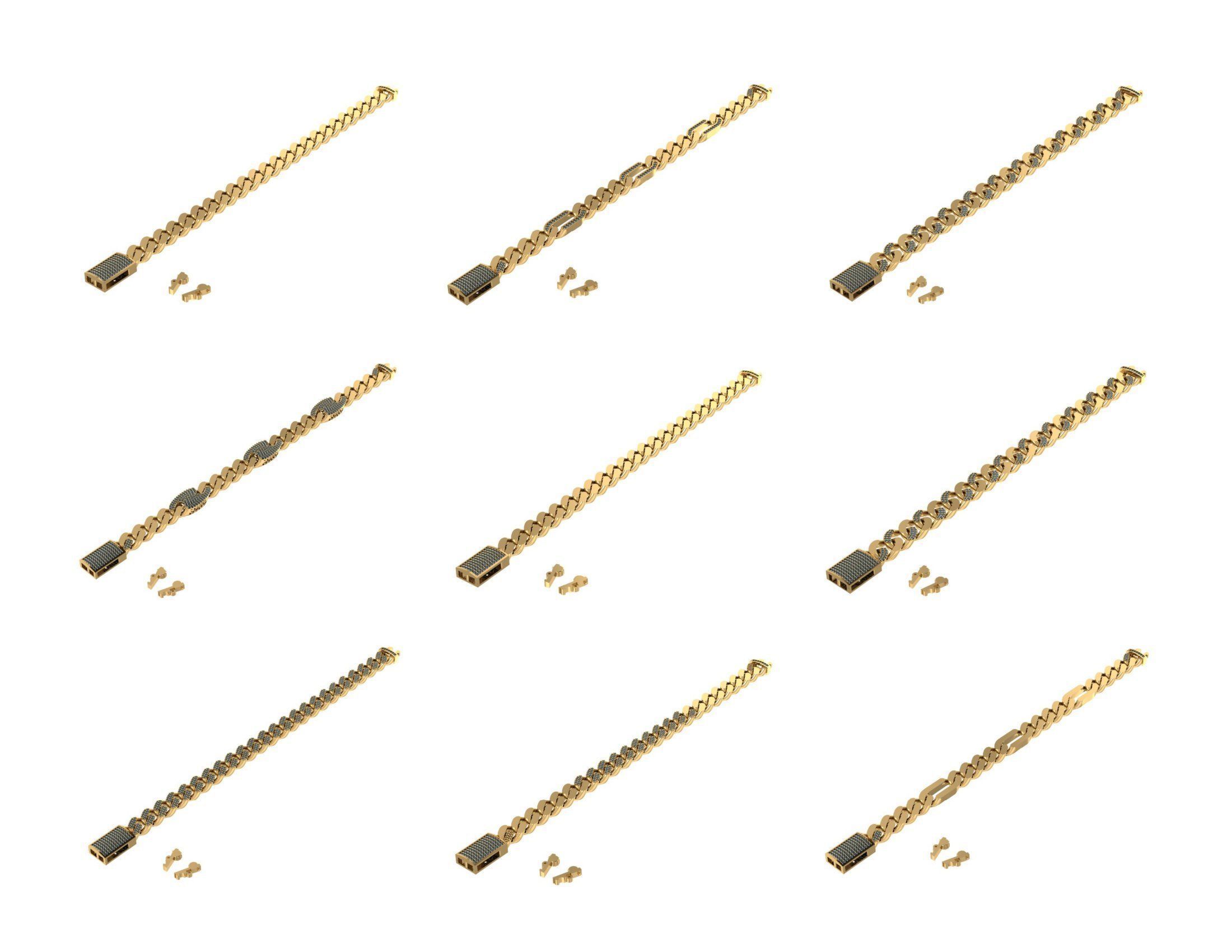 CUBAN LINK CHAIN - 800 PIECES READY FOR PRINT 3D print model_69