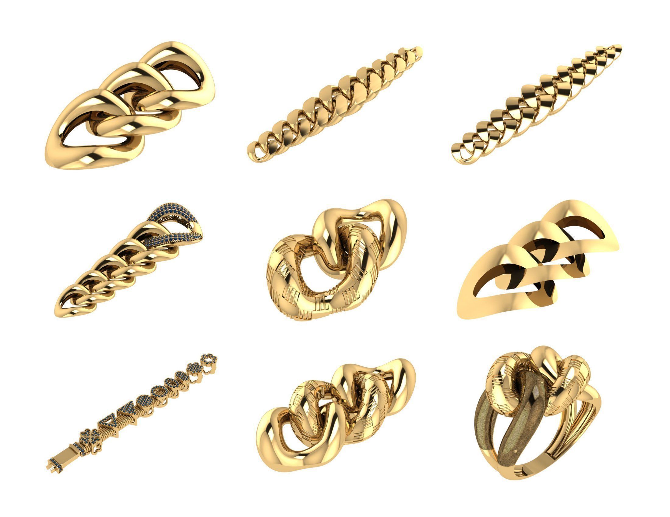 CUBAN LINK CHAIN - 800 PIECES READY FOR PRINT 3D print model_80