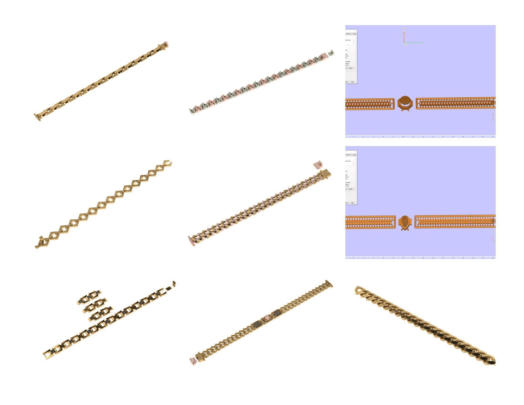 CUBAN LINK CHAIN - 800 PIECES READY FOR PRINT 3D print model_19