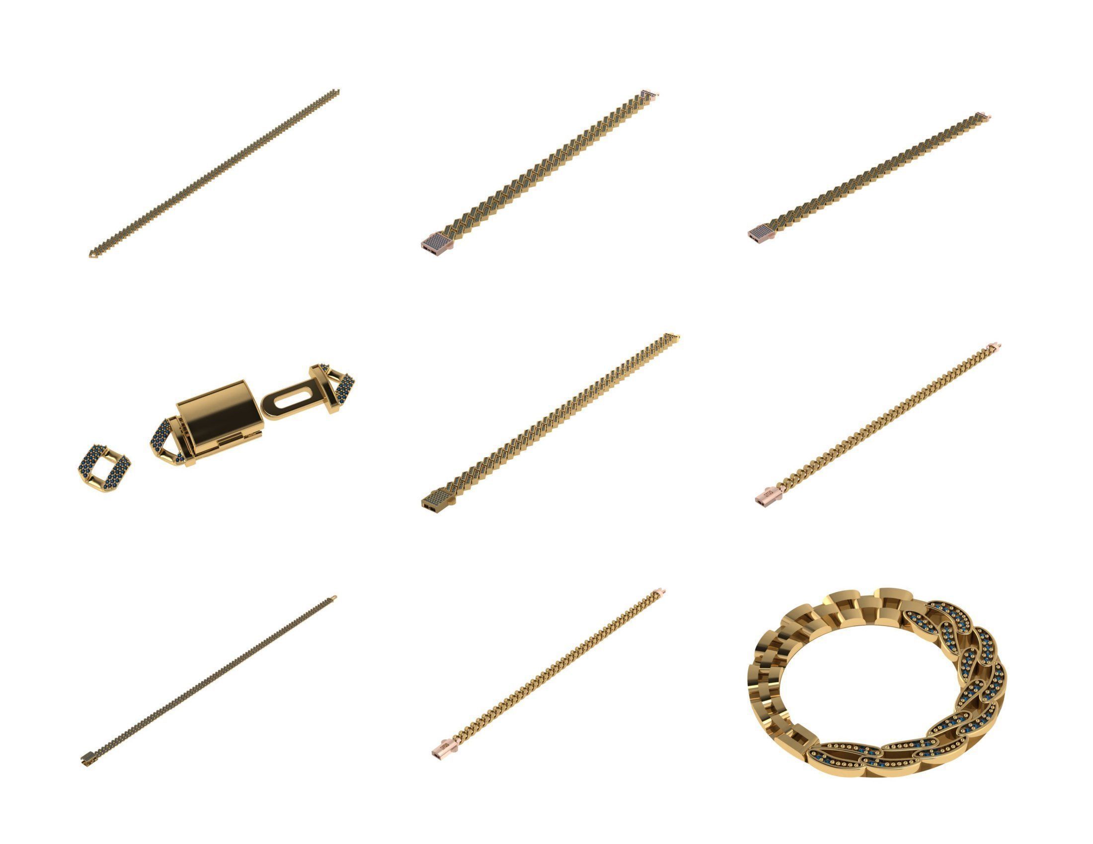 CUBAN LINK CHAIN - 800 PIECES READY FOR PRINT 3D print model_90