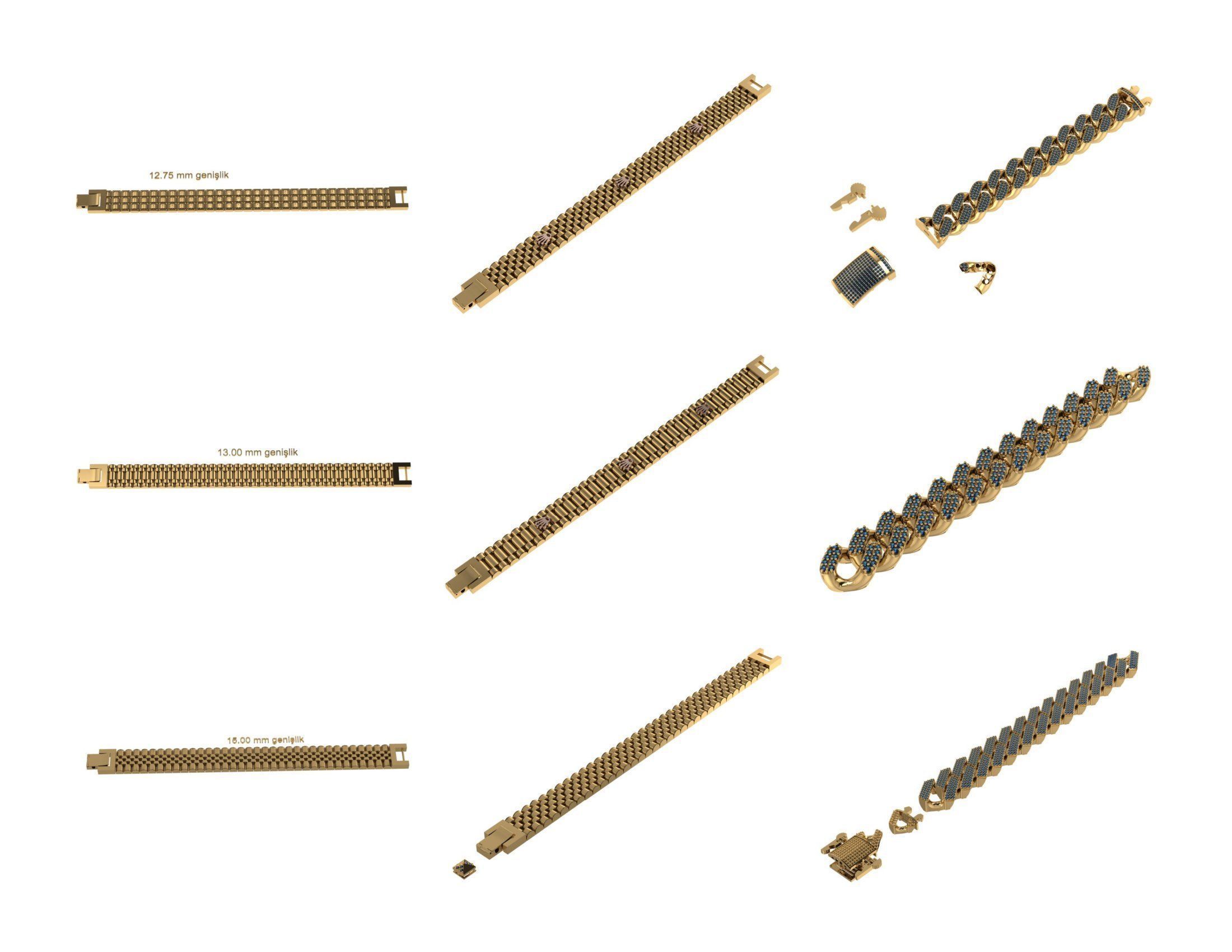 CUBAN LINK CHAIN - 800 PIECES READY FOR PRINT 3D print model_75