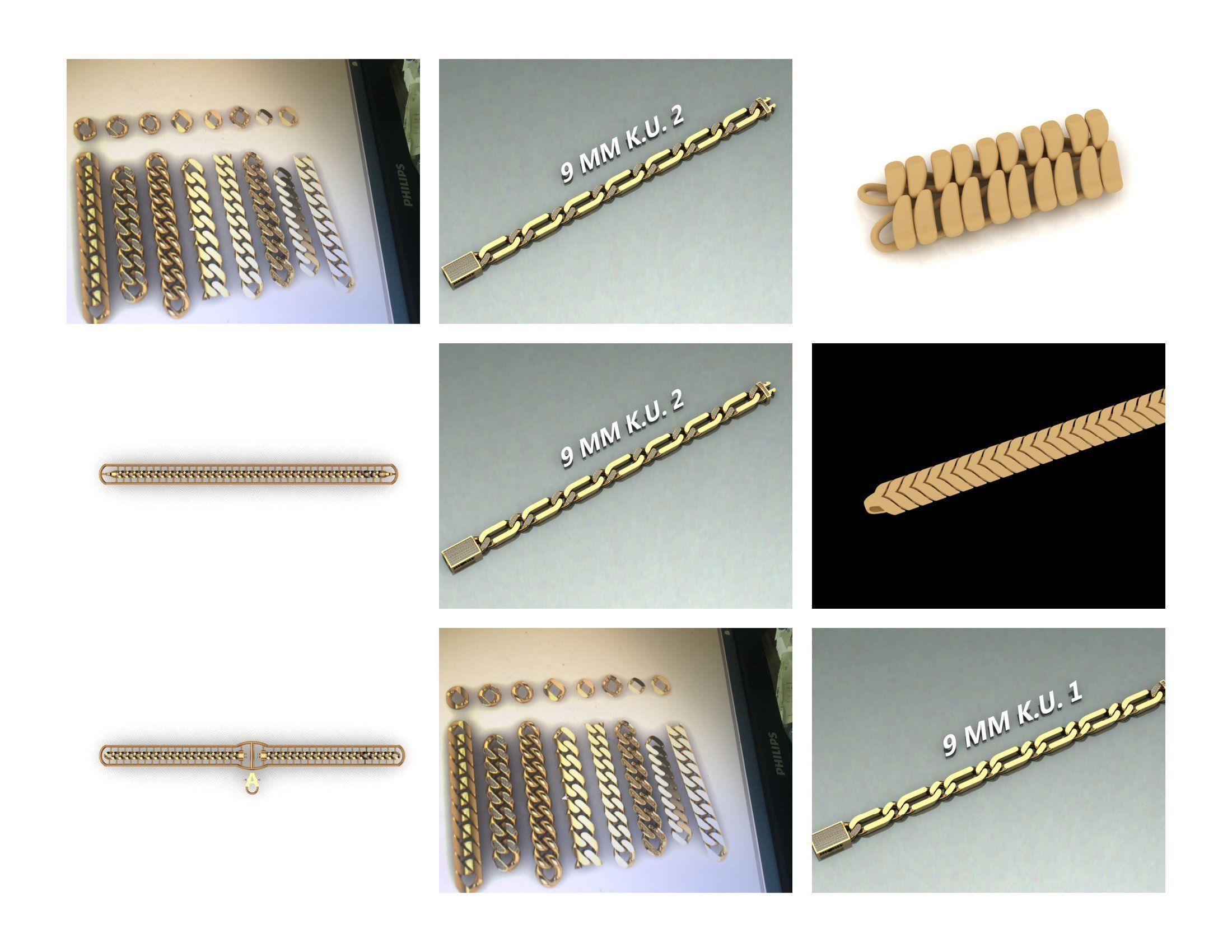 CUBAN LINK CHAIN - 800 PIECES READY FOR PRINT 3D print model_47