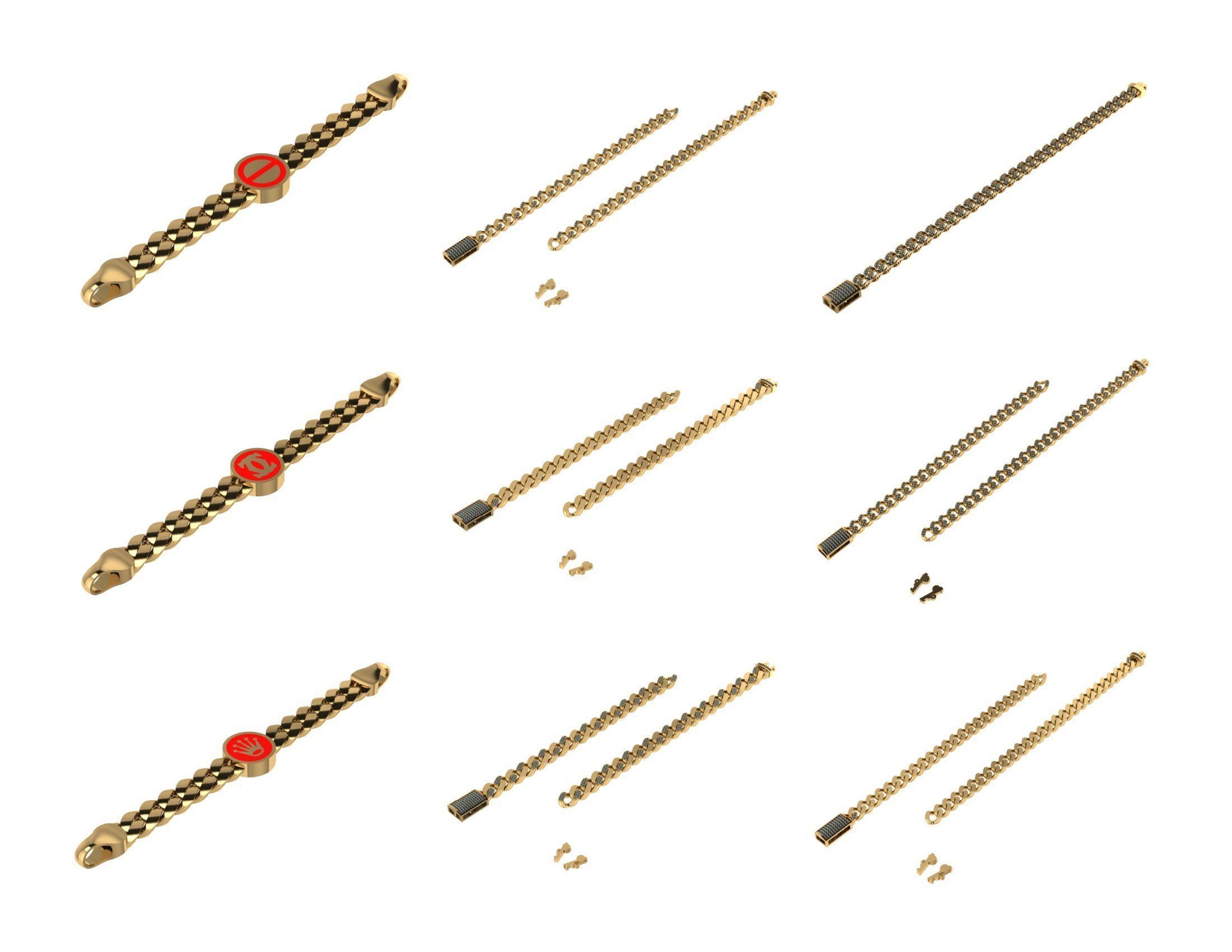 CUBAN LINK CHAIN - 800 PIECES READY FOR PRINT 3D print model_67