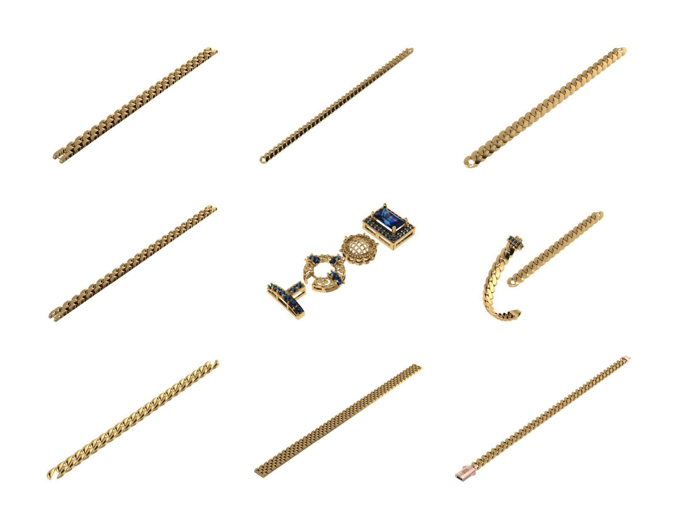 CUBAN LINK CHAIN - 800 PIECES READY FOR PRINT 3D print model_85