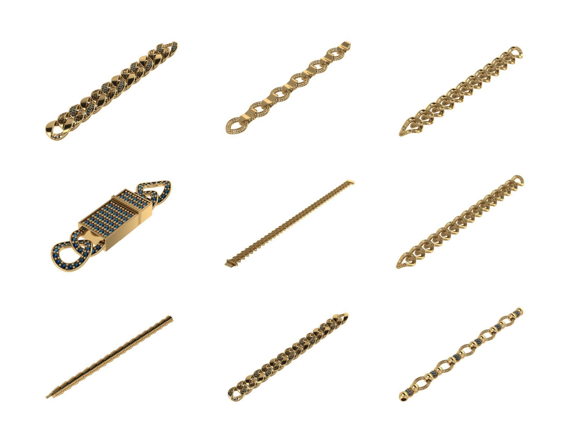 CUBAN LINK CHAIN - 800 PIECES READY FOR PRINT 3D print model_91