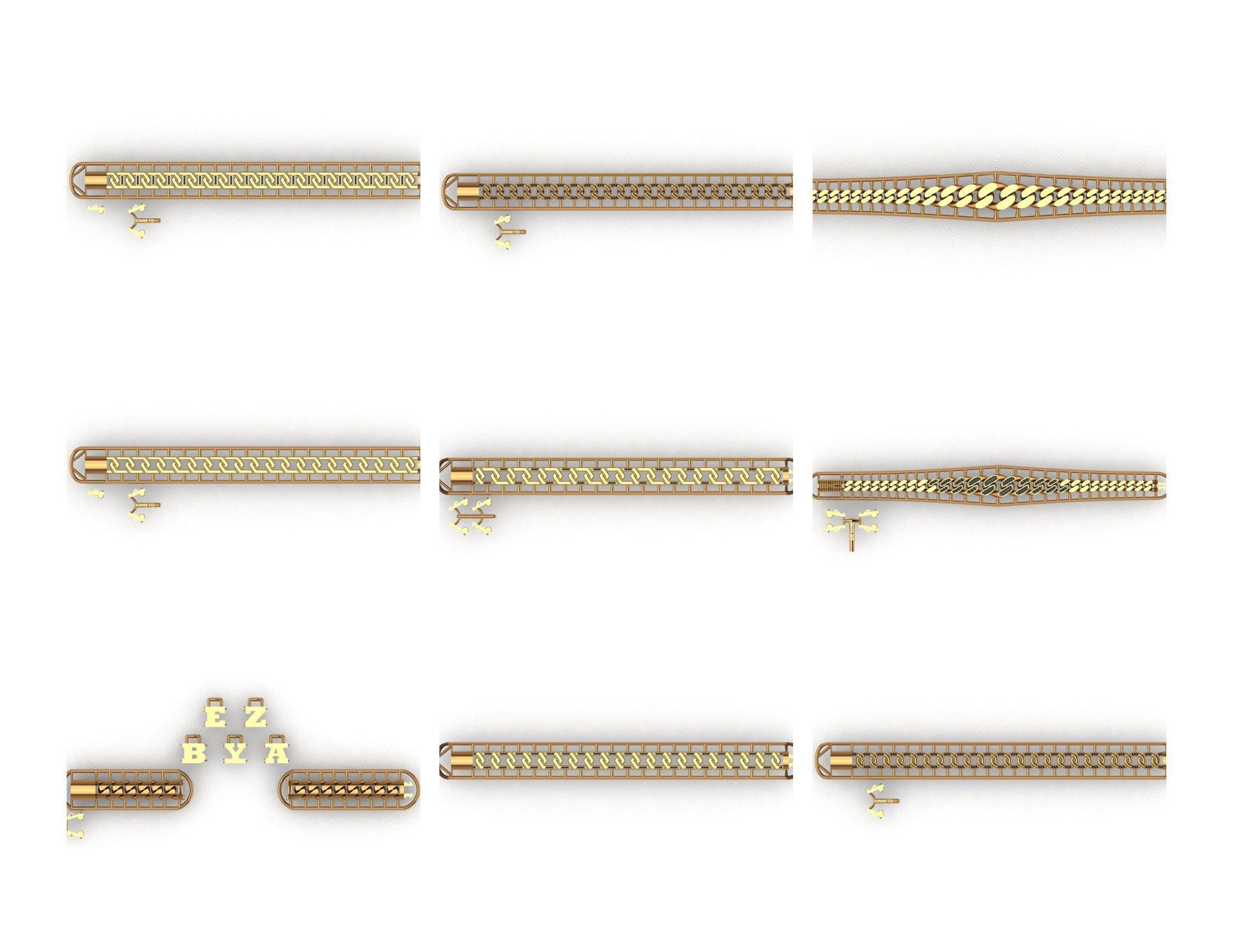 CUBAN LINK CHAIN - 800 PIECES READY FOR PRINT 3D print model_39