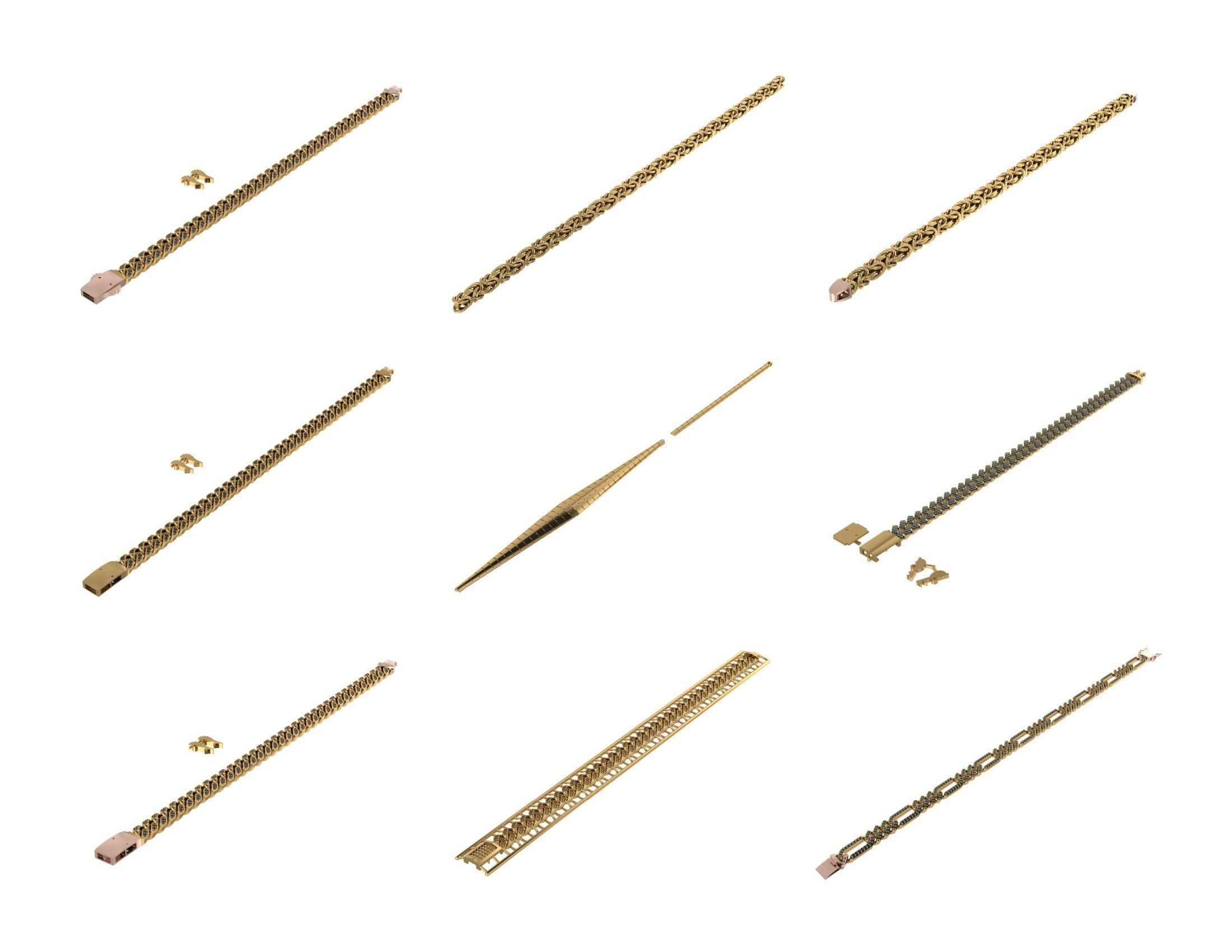 CUBAN LINK CHAIN - 800 PIECES READY FOR PRINT 3D print model_71