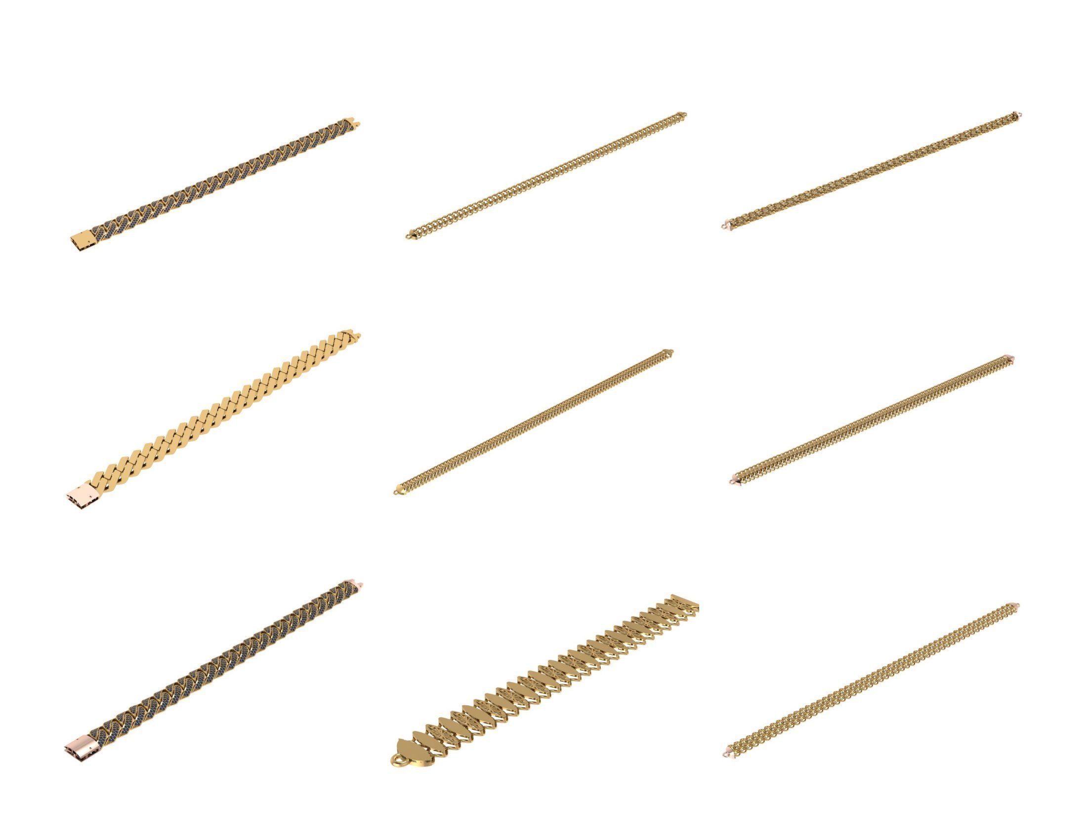 CUBAN LINK CHAIN - 800 PIECES READY FOR PRINT 3D print model_4