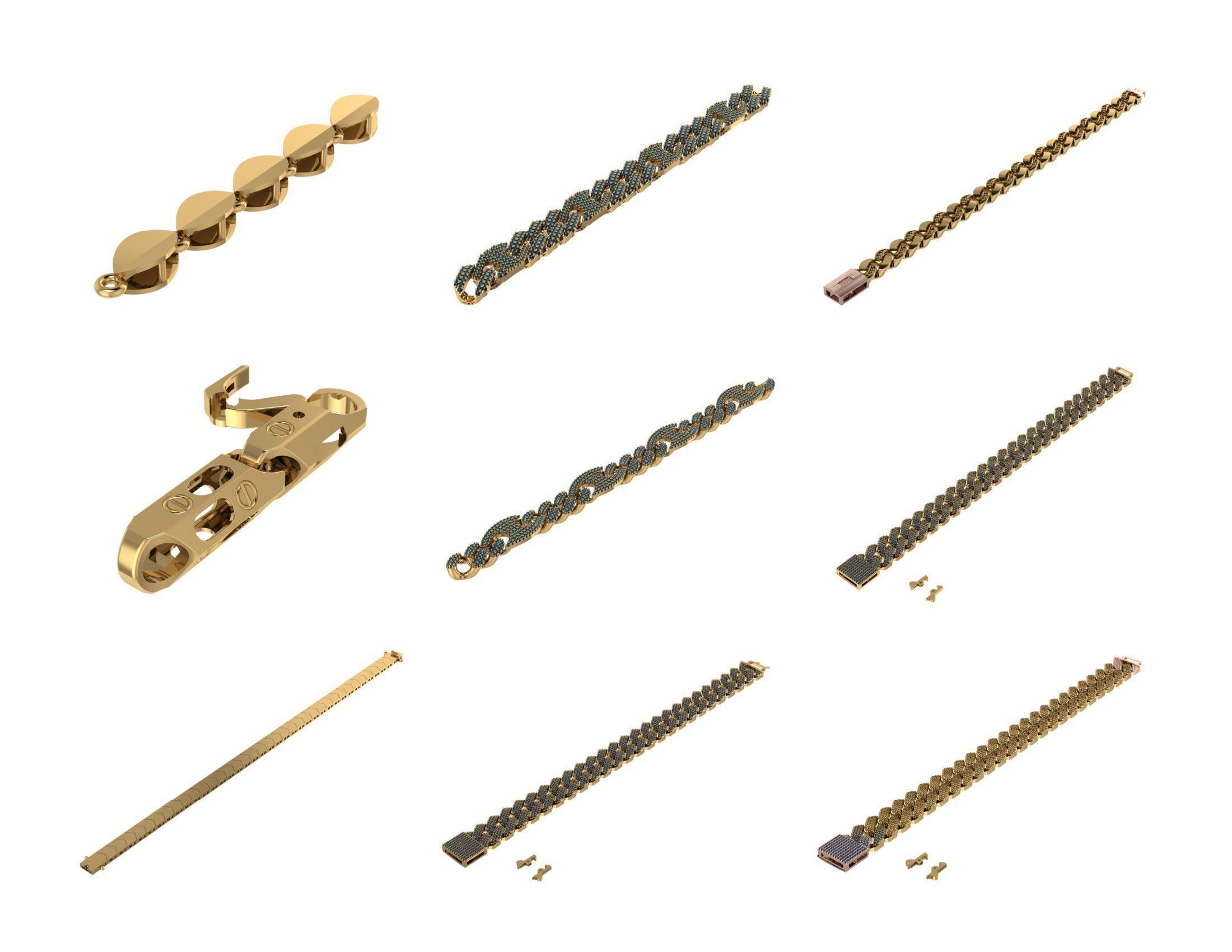 CUBAN LINK CHAIN - 800 PIECES READY FOR PRINT 3D print model_72