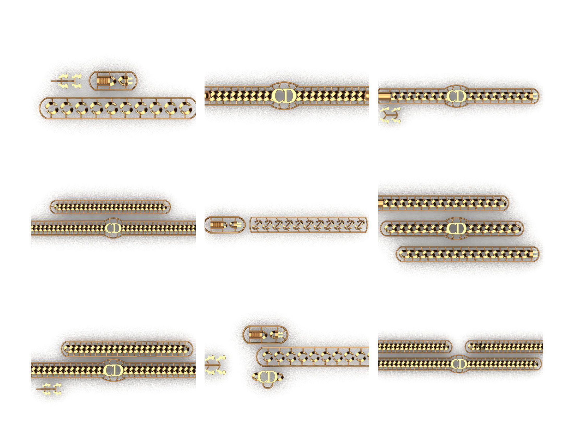 CUBAN LINK CHAIN - 800 PIECES READY FOR PRINT 3D print model_38