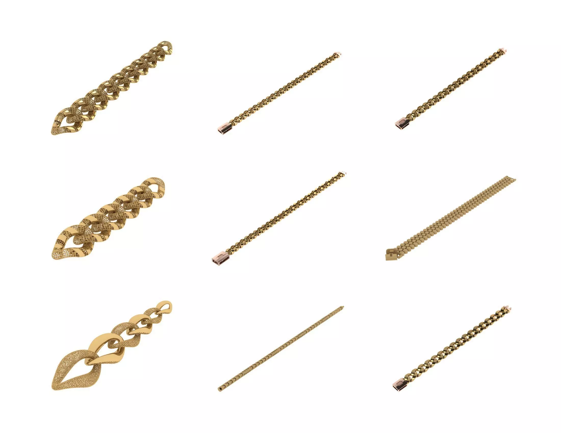 CUBAN LINK CHAIN - 800 PIECES READY FOR PRINT 3D print model_0